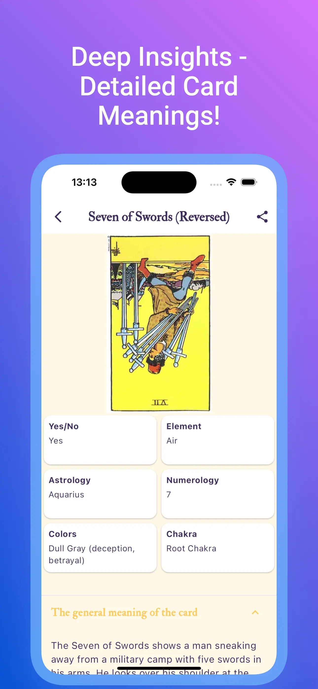 Tarot card meanings